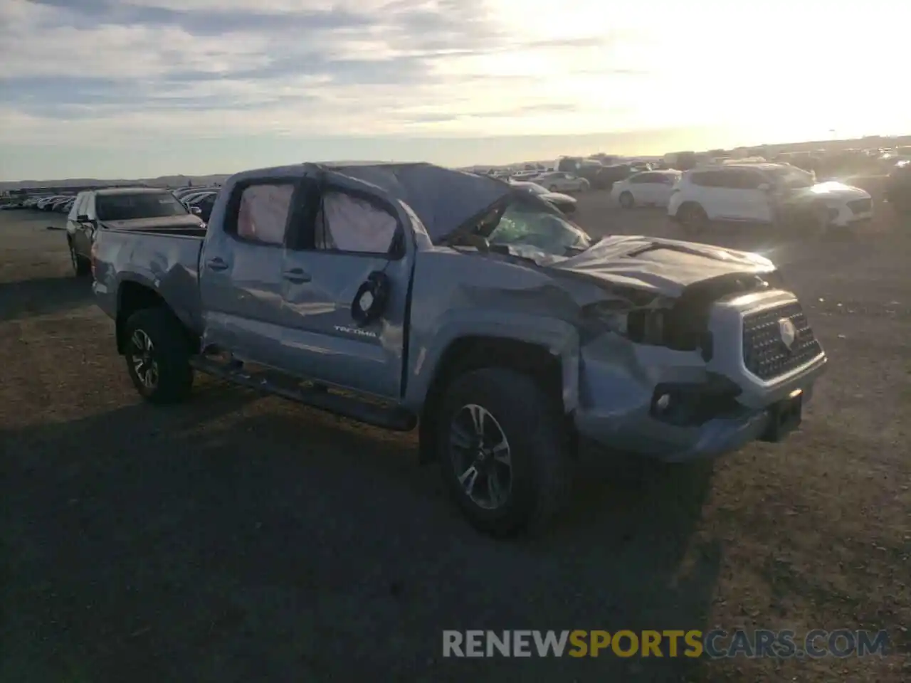 1 Photograph of a damaged car 3TMBZ5DNXKM017566 TOYOTA TACOMA 2019