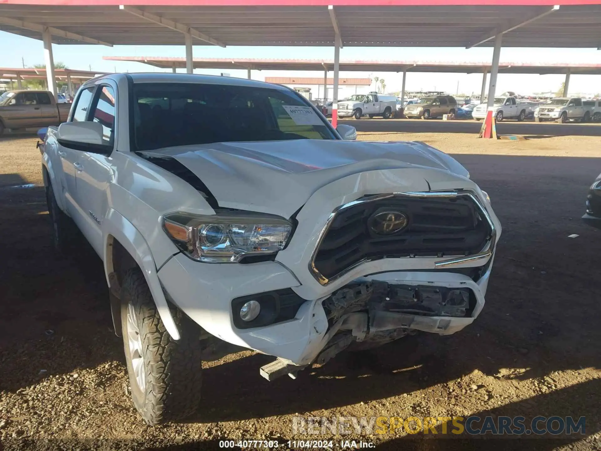 1 Photograph of a damaged car 3TMCZ5AN0KM196029 TOYOTA TACOMA 2019