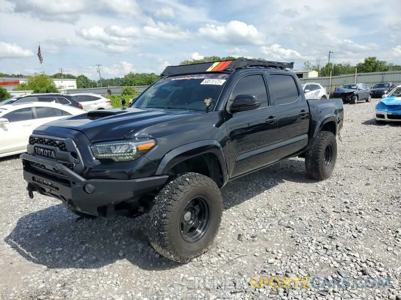 1 Photograph of a damaged car 3TMCZ5AN0KM220264 TOYOTA TACOMA 2019