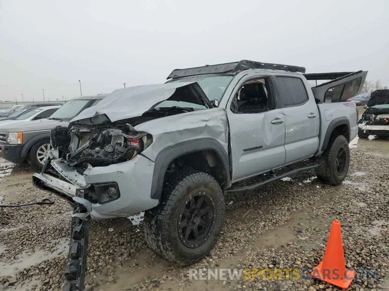1 Photograph of a damaged car 3TMCZ5AN0KM222807 TOYOTA TACOMA 2019