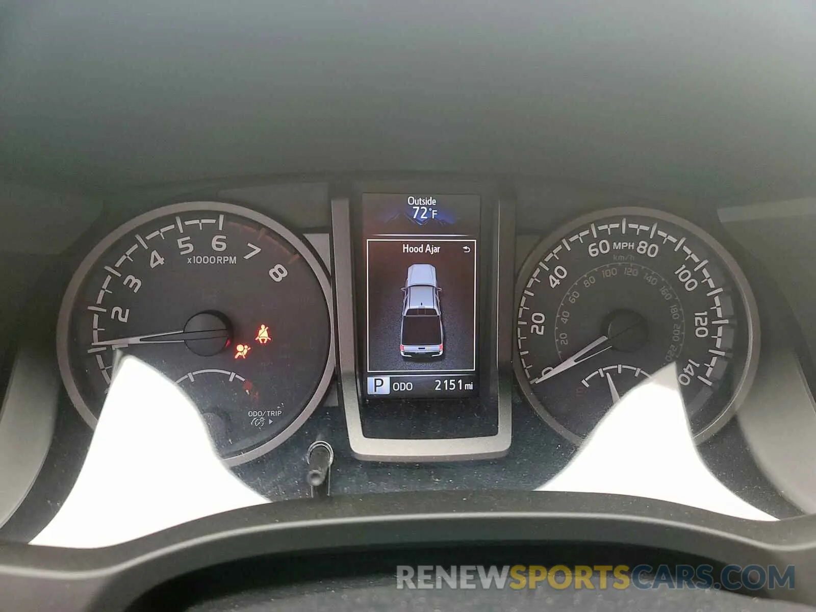 8 Photograph of a damaged car 3TMCZ5AN0KM262840 TOYOTA TACOMA 2019