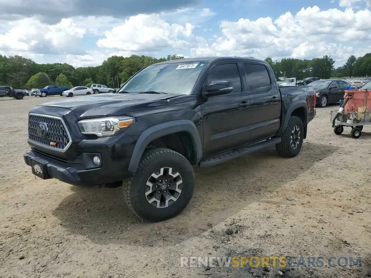 1 Photograph of a damaged car 3TMCZ5AN0KM265933 TOYOTA TACOMA 2019