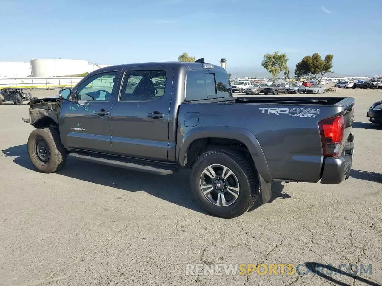 2 Photograph of a damaged car 3TMCZ5AN1KM191146 TOYOTA TACOMA 2019