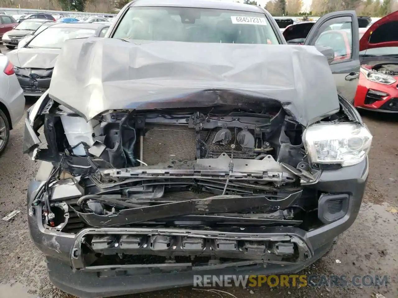 7 Photograph of a damaged car 3TMCZ5AN1KM199344 TOYOTA TACOMA 2019