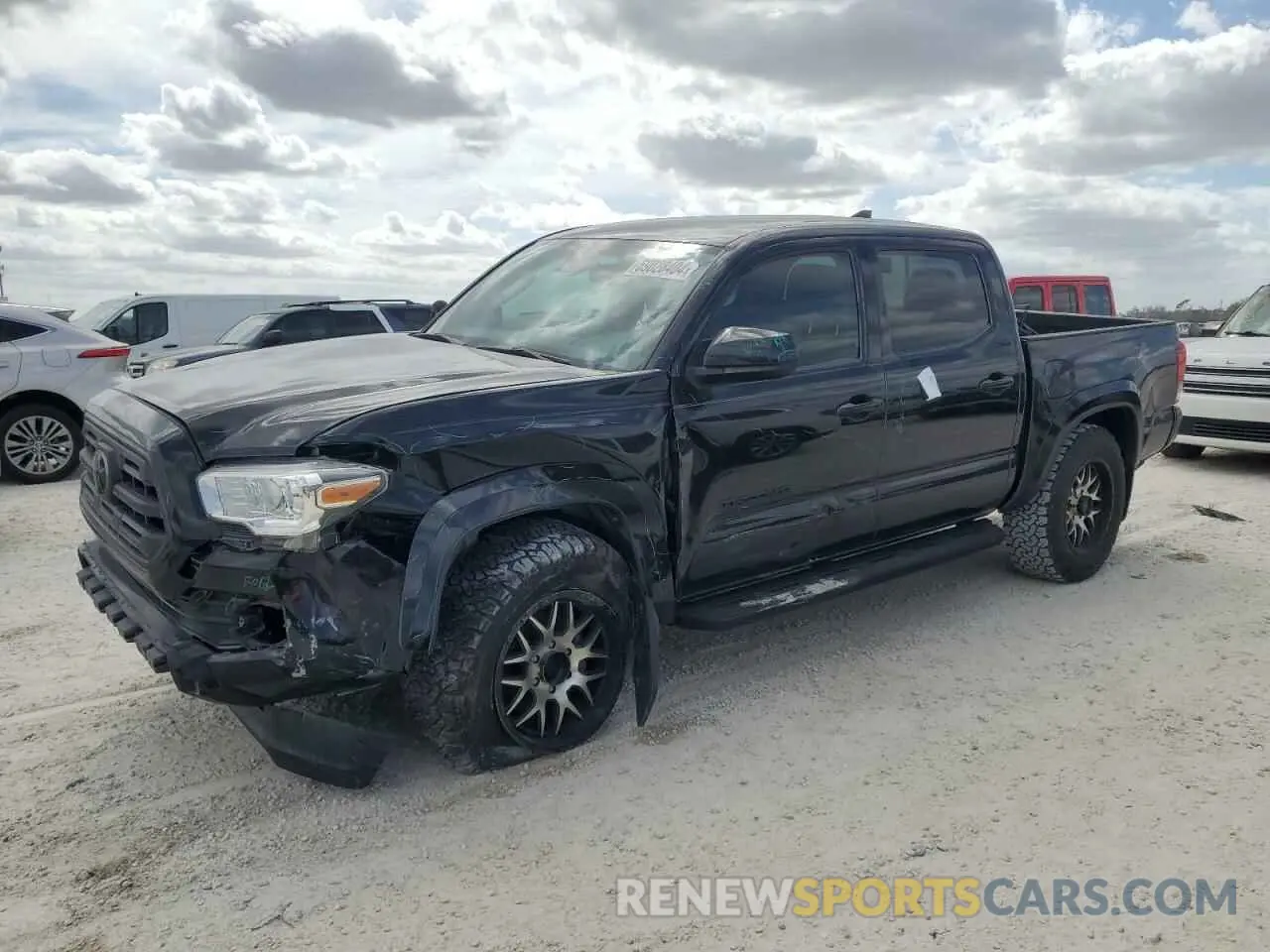 1 Photograph of a damaged car 3TMCZ5AN1KM208785 TOYOTA TACOMA 2019