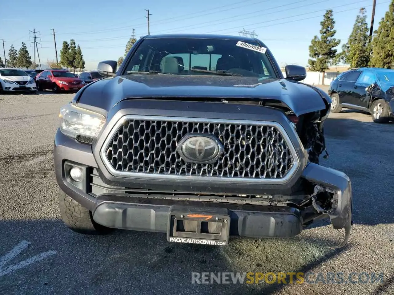 5 Photograph of a damaged car 3TMCZ5AN1KM222735 TOYOTA TACOMA 2019