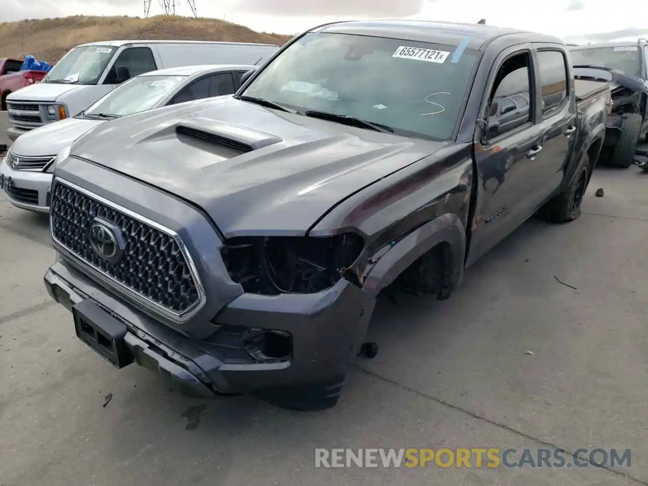 2 Photograph of a damaged car 3TMCZ5AN1KM251331 TOYOTA TACOMA 2019