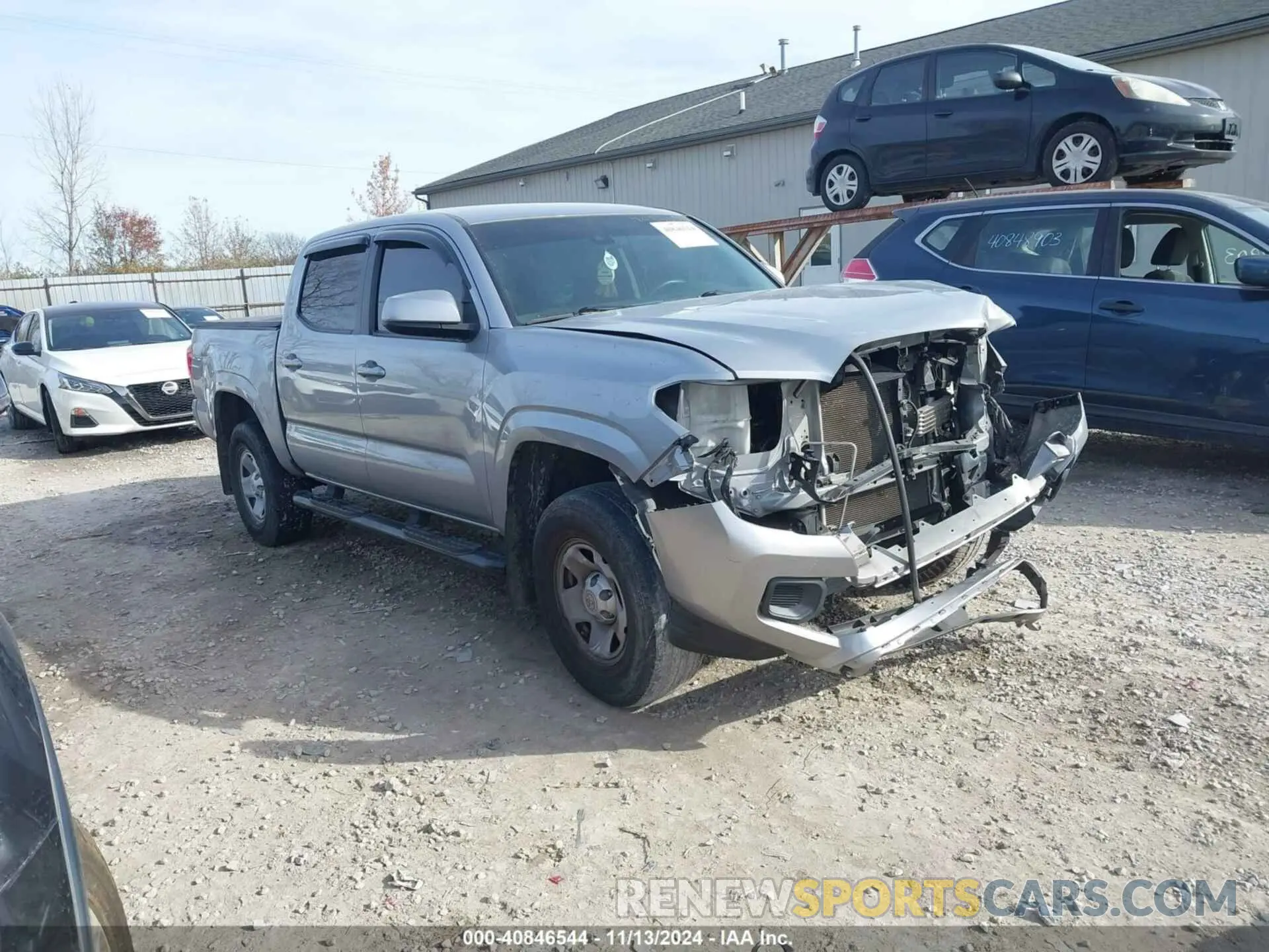1 Photograph of a damaged car 3TMCZ5AN1KM253452 TOYOTA TACOMA 2019