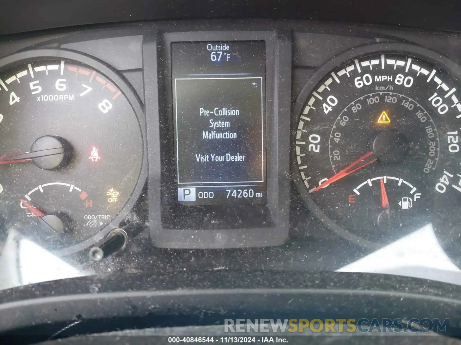 7 Photograph of a damaged car 3TMCZ5AN1KM253452 TOYOTA TACOMA 2019