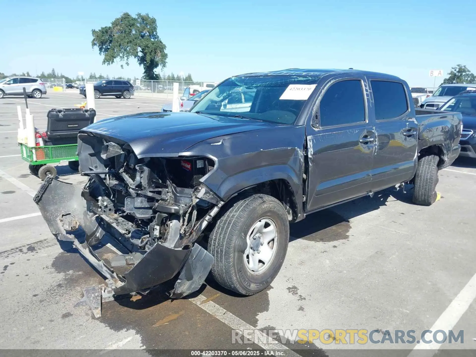 2 Photograph of a damaged car 3TMCZ5AN1KM272891 TOYOTA TACOMA 2019