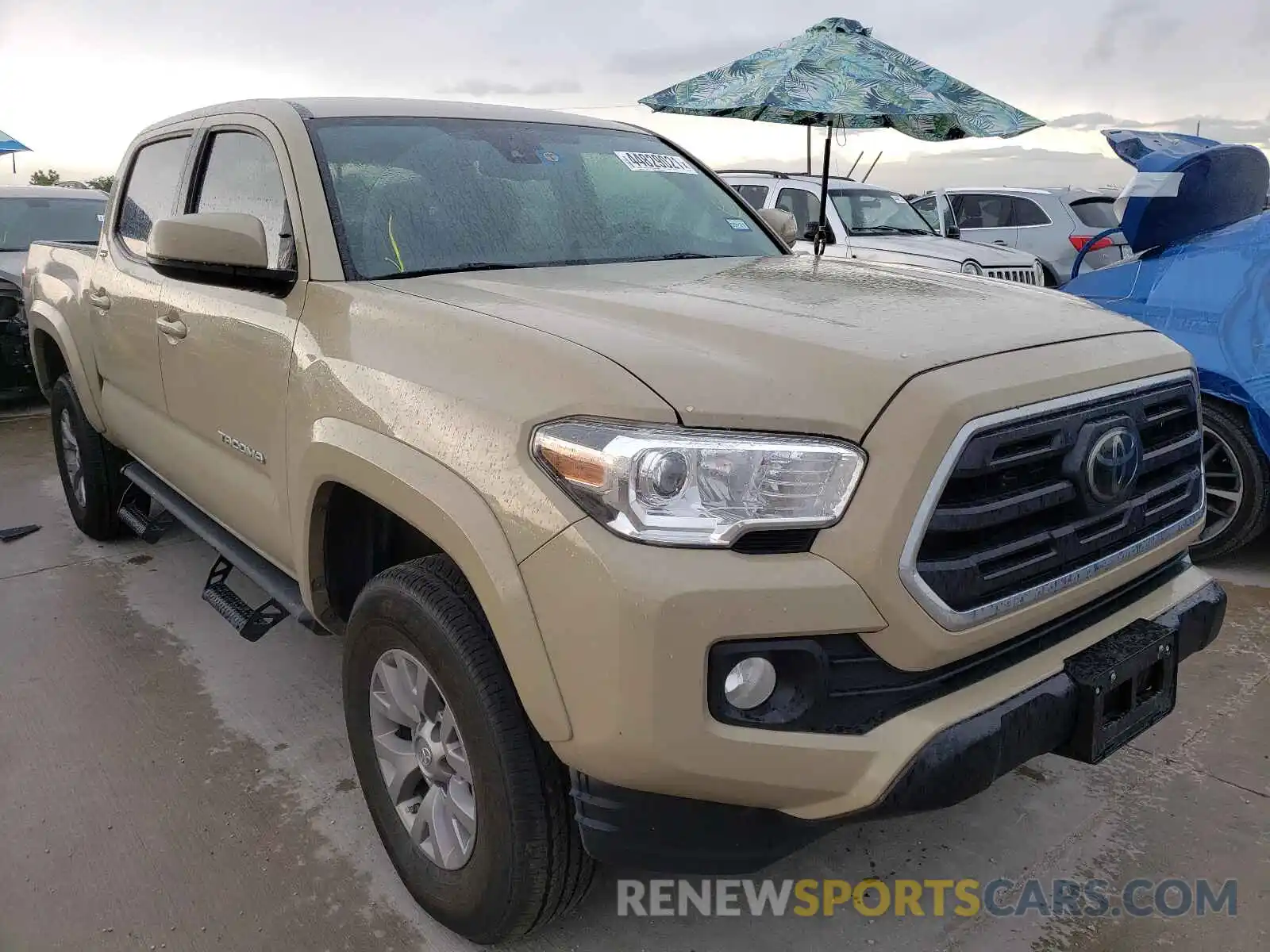 1 Photograph of a damaged car 3TMCZ5AN1KM287262 TOYOTA TACOMA 2019