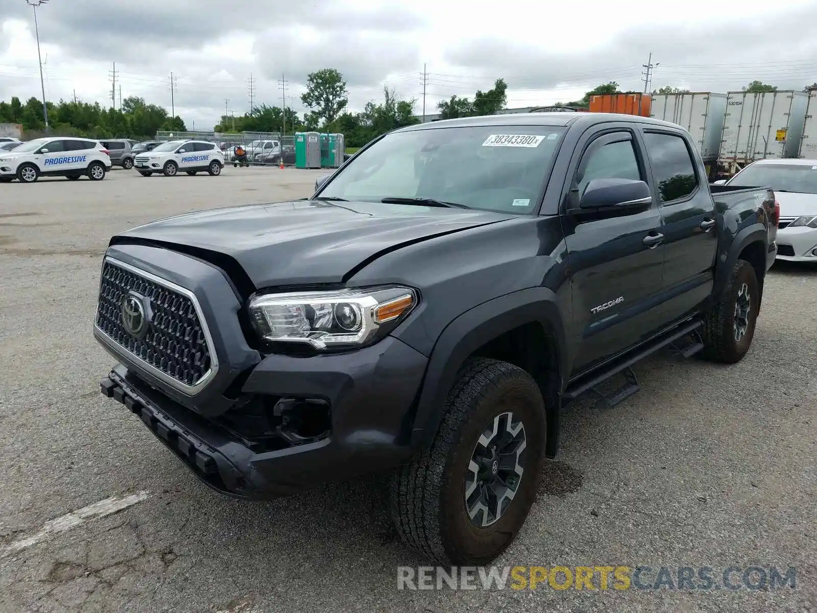 2 Photograph of a damaged car 3TMCZ5AN2KM210495 TOYOTA TACOMA 2019