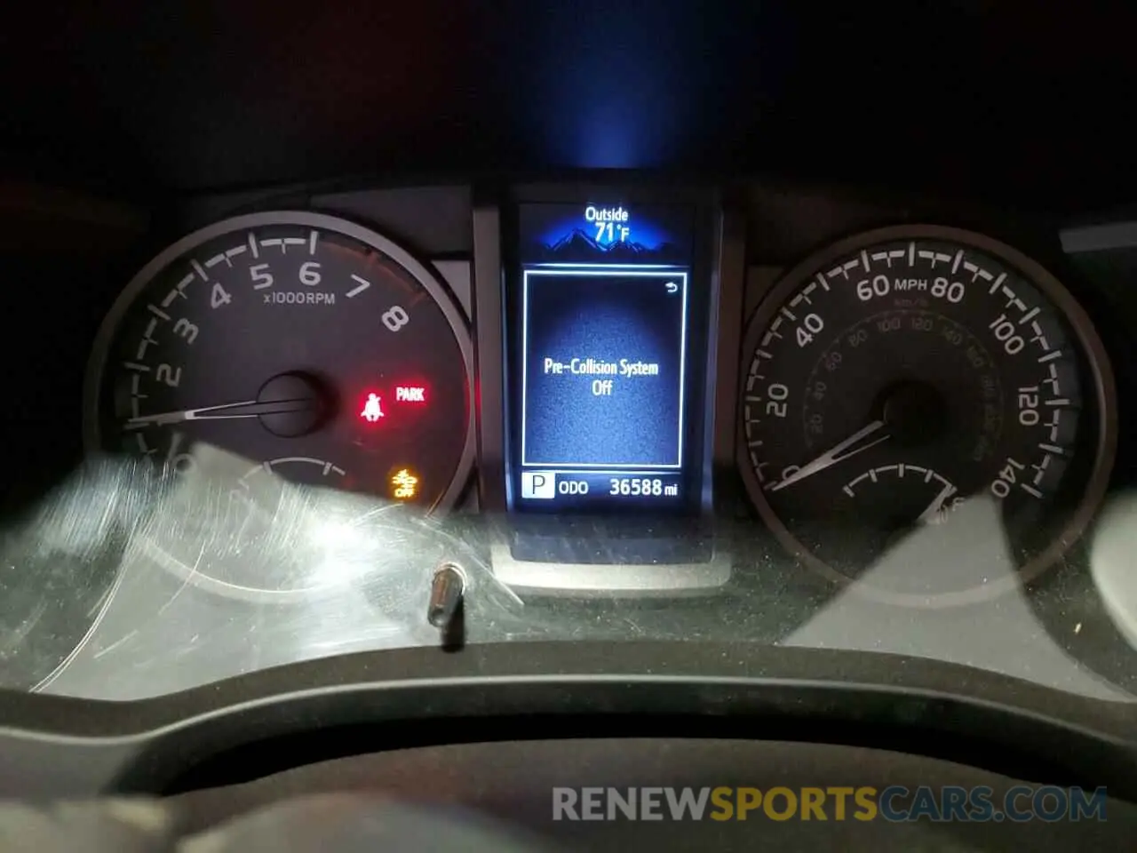 9 Photograph of a damaged car 3TMCZ5AN2KM216782 TOYOTA TACOMA 2019