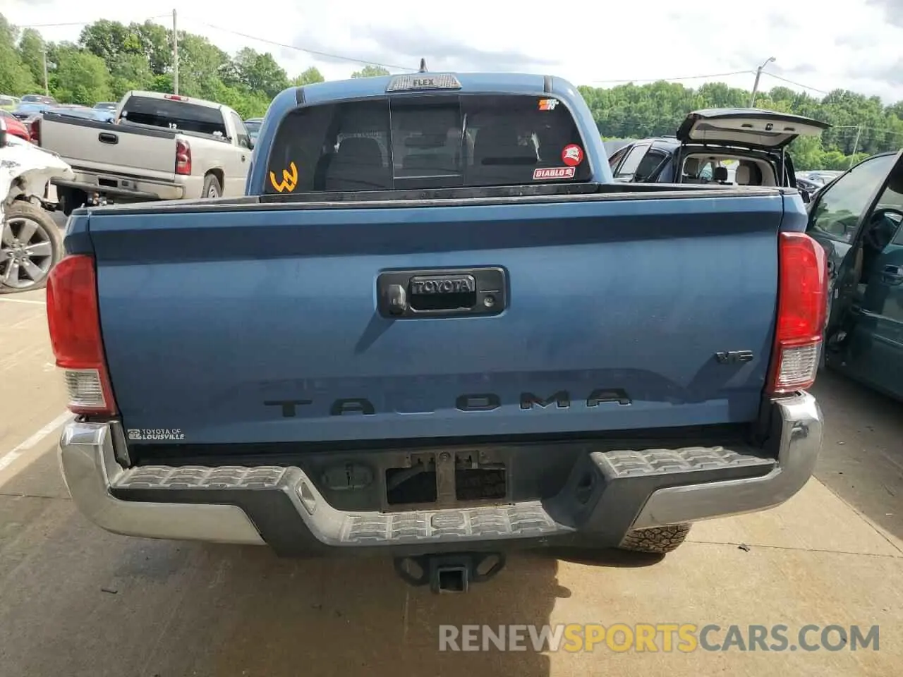 6 Photograph of a damaged car 3TMCZ5AN2KM225823 TOYOTA TACOMA 2019
