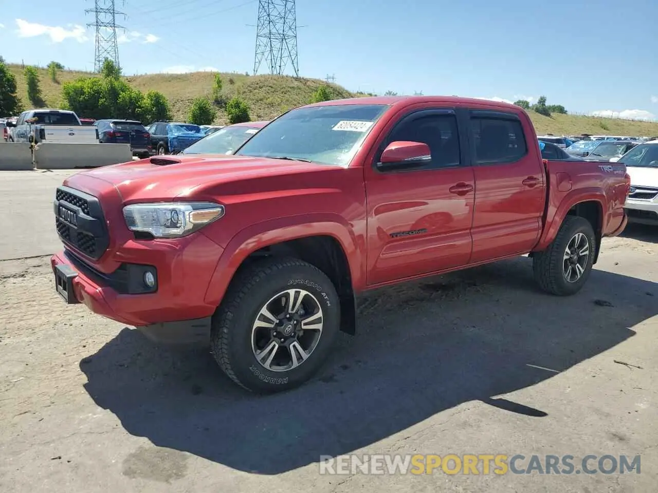 1 Photograph of a damaged car 3TMCZ5AN3KM190094 TOYOTA TACOMA 2019