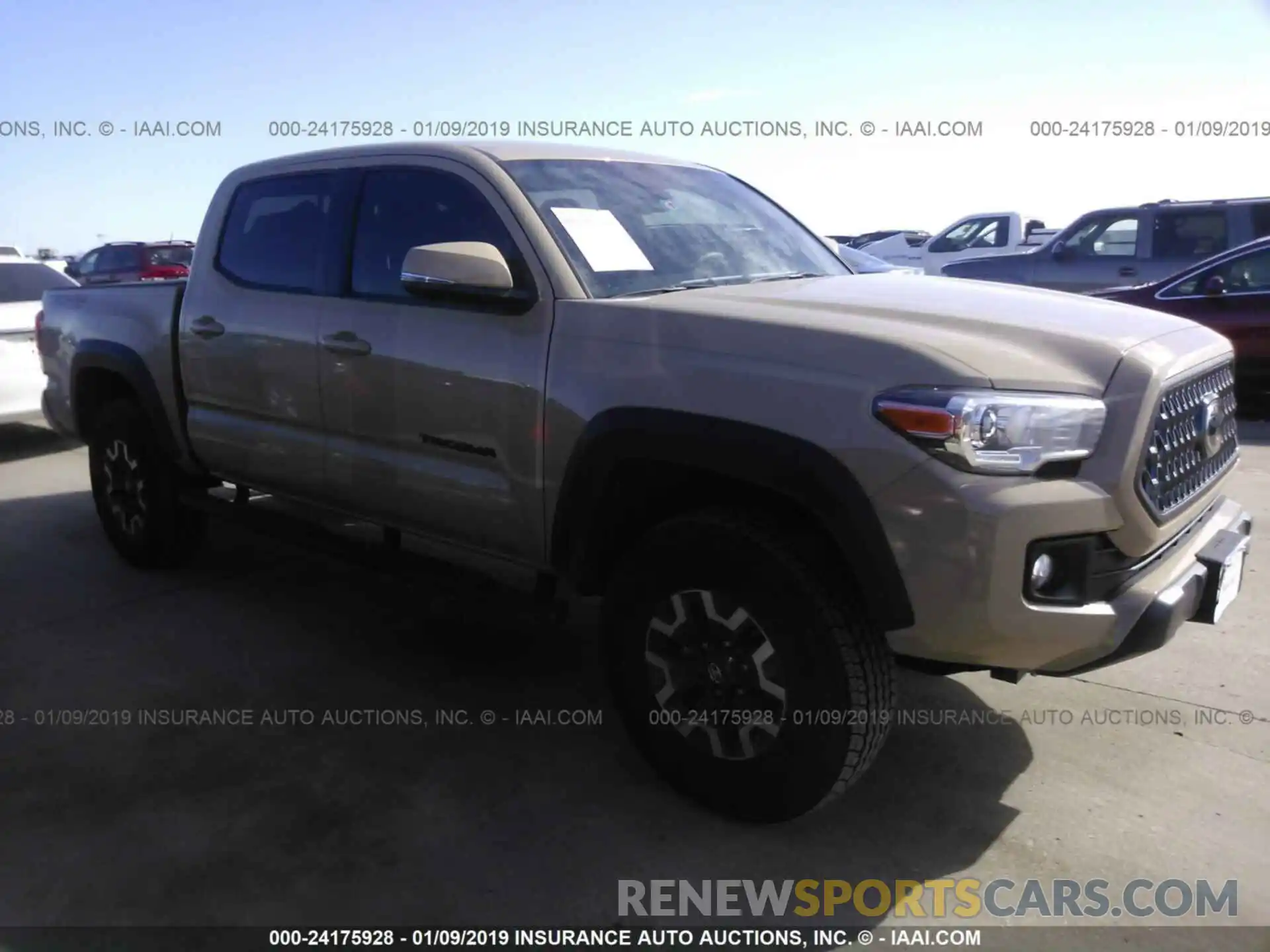 1 Photograph of a damaged car 3TMCZ5AN3KM194730 TOYOTA TACOMA 2019