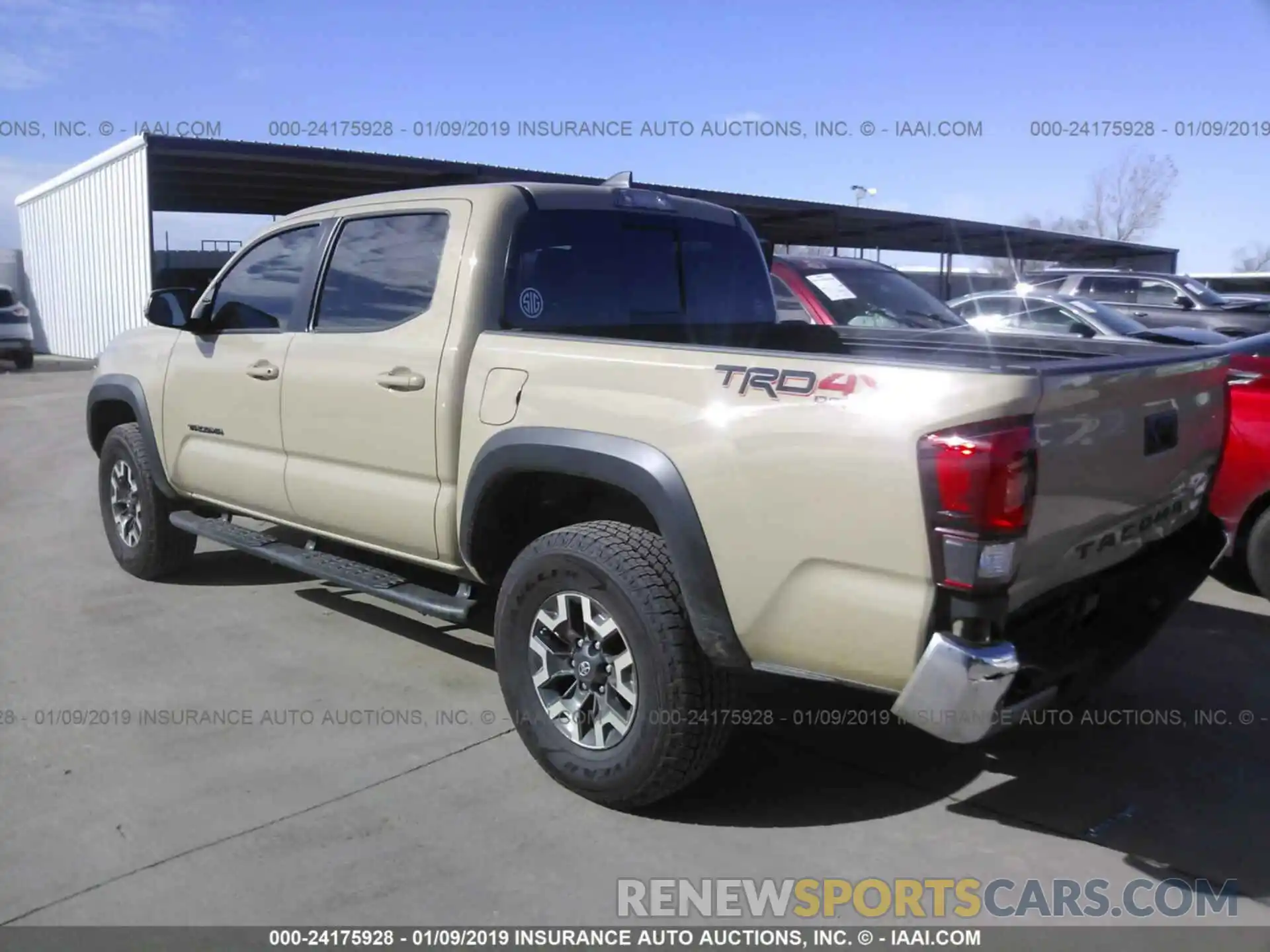 3 Photograph of a damaged car 3TMCZ5AN3KM194730 TOYOTA TACOMA 2019