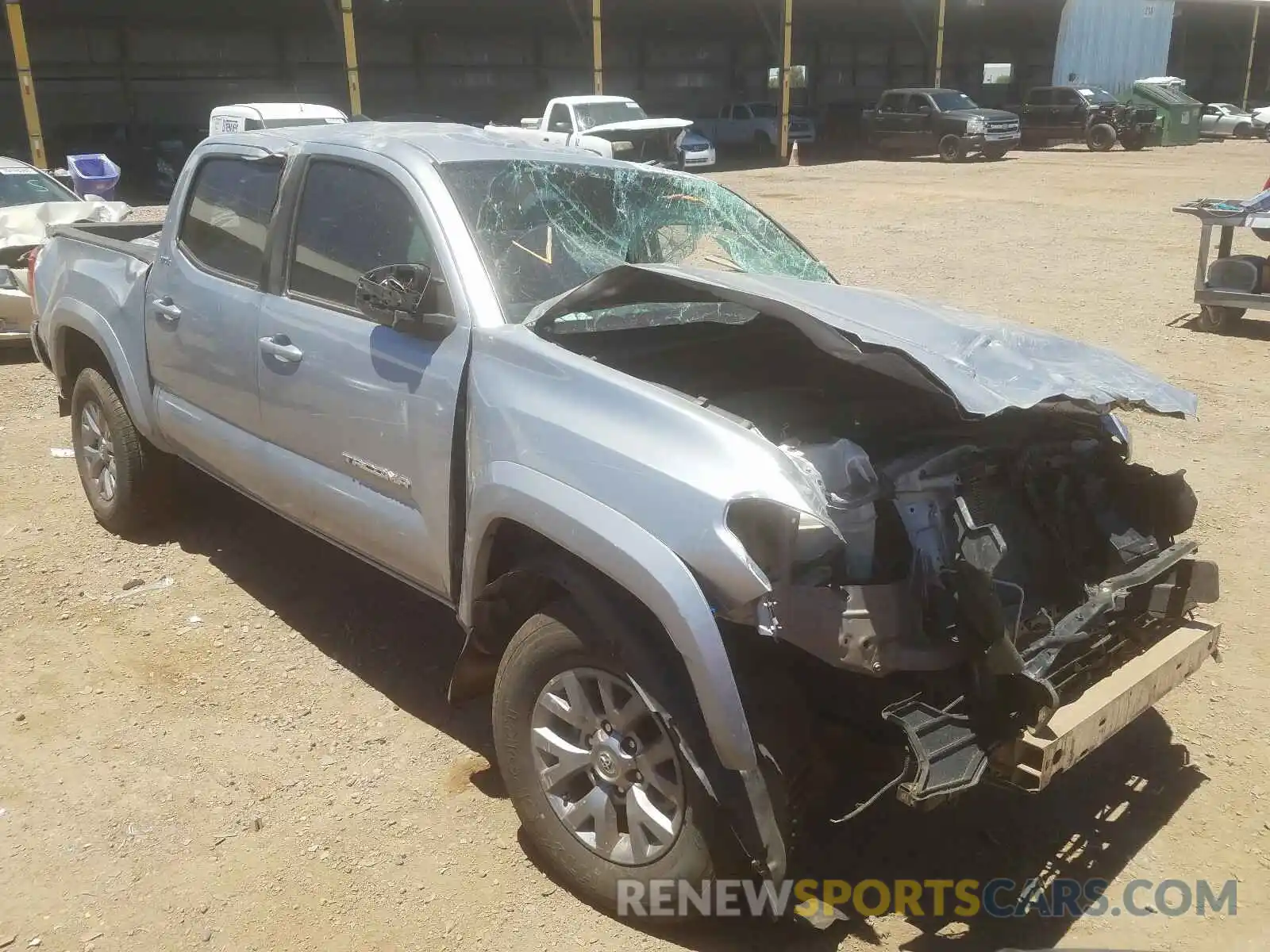 1 Photograph of a damaged car 3TMCZ5AN3KM224678 TOYOTA TACOMA 2019