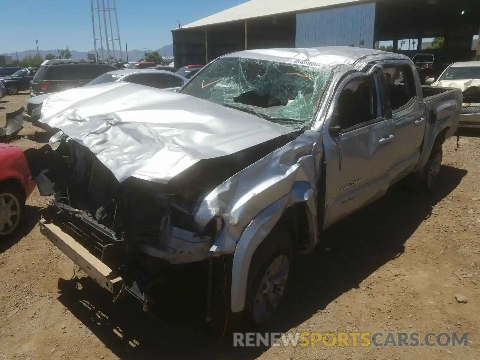 2 Photograph of a damaged car 3TMCZ5AN3KM224678 TOYOTA TACOMA 2019