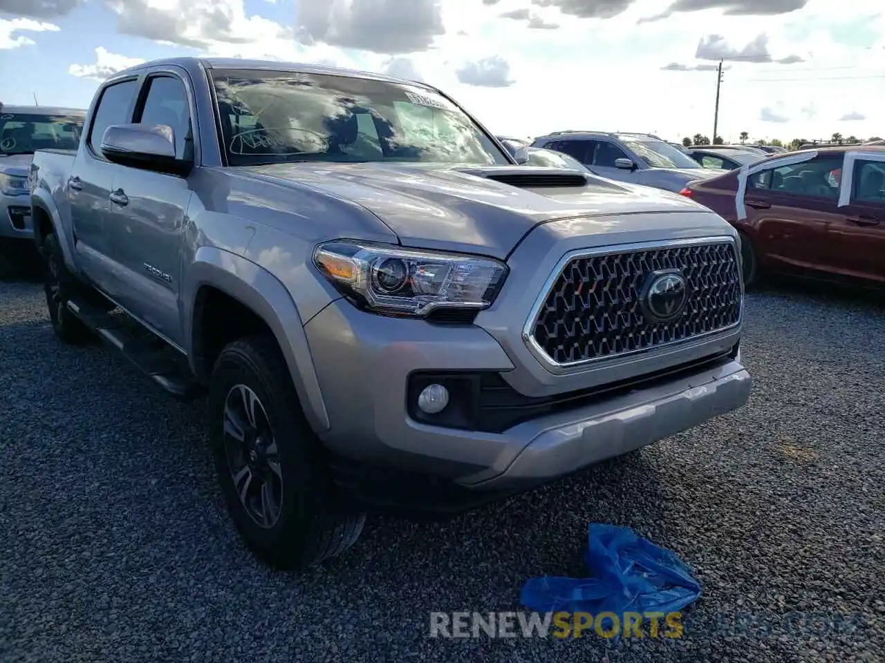 1 Photograph of a damaged car 3TMCZ5AN3KM275355 TOYOTA TACOMA 2019