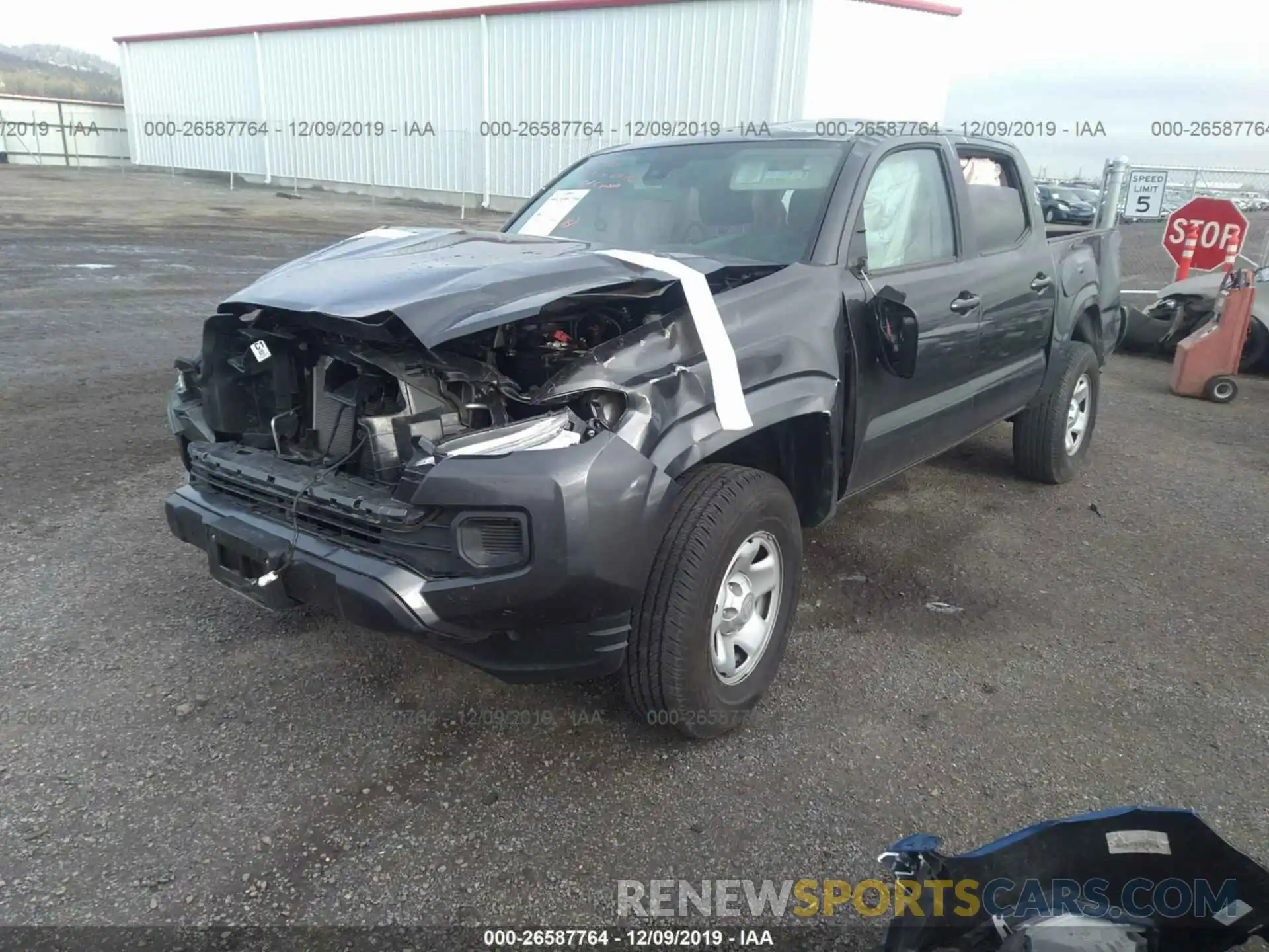 2 Photograph of a damaged car 3TMCZ5AN4KM191495 TOYOTA TACOMA 2019