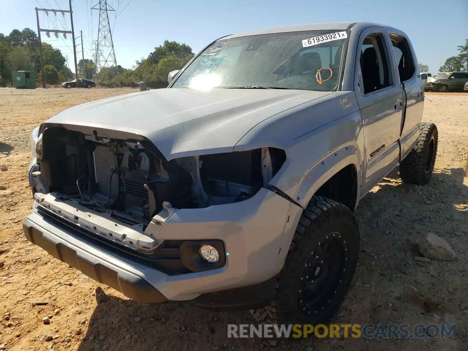 2 Photograph of a damaged car 3TMCZ5AN4KM202902 TOYOTA TACOMA 2019