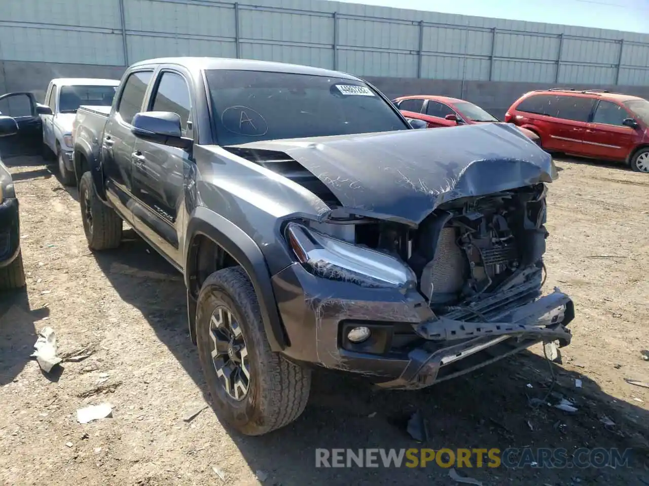 1 Photograph of a damaged car 3TMCZ5AN4KM213432 TOYOTA TACOMA 2019