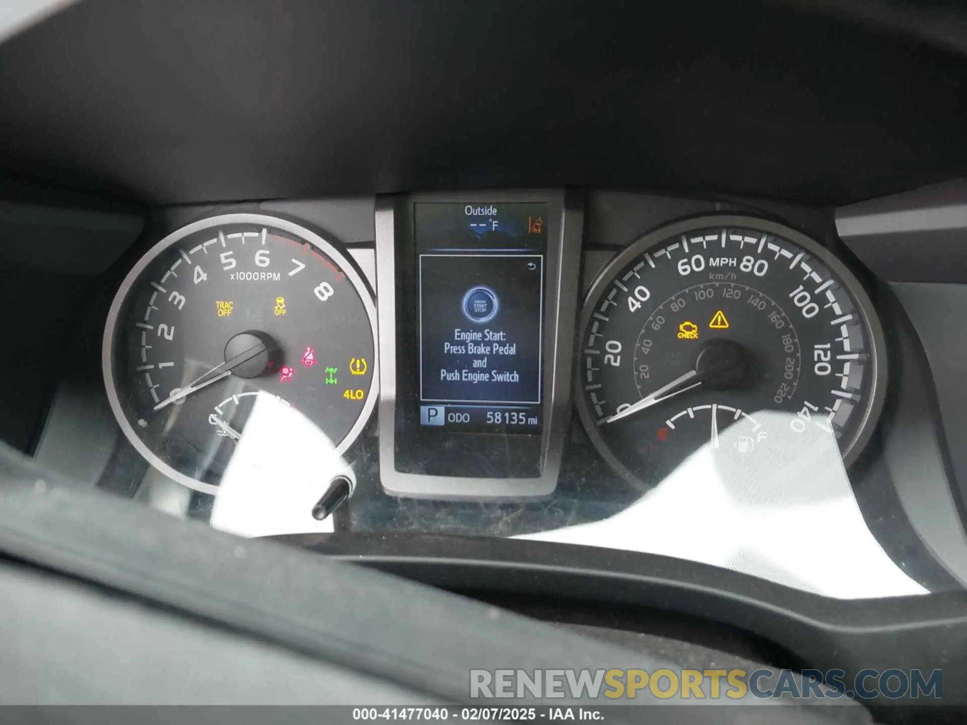 7 Photograph of a damaged car 3TMCZ5AN4KM244003 TOYOTA TACOMA 2019