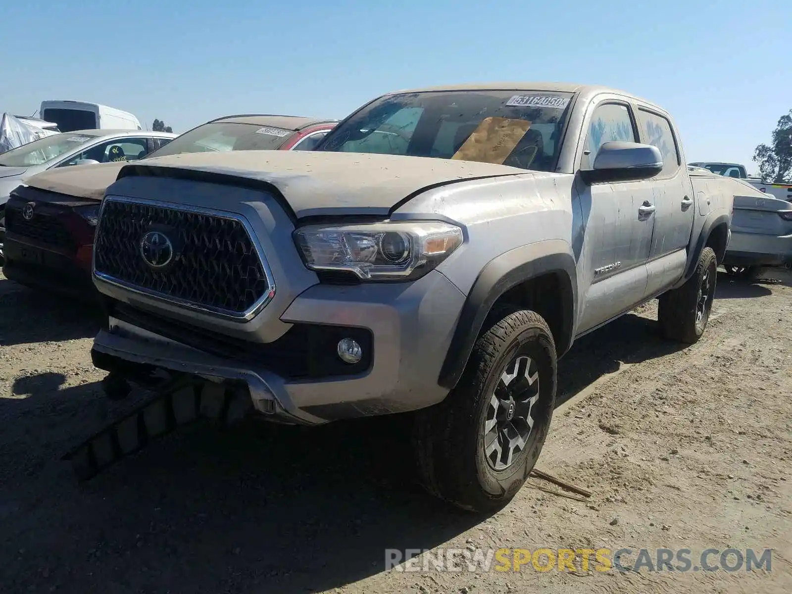 2 Photograph of a damaged car 3TMCZ5AN4KM256782 TOYOTA TACOMA 2019