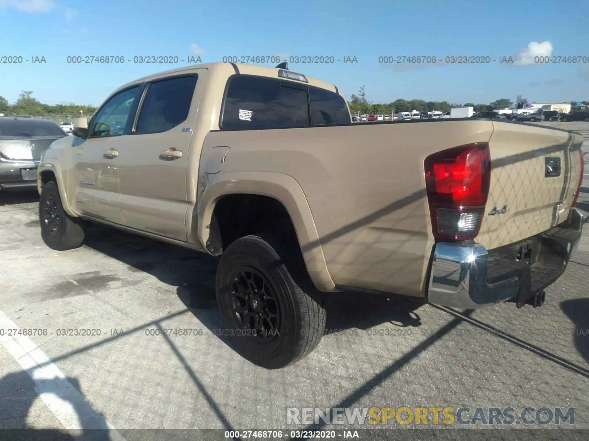 3 Photograph of a damaged car 3TMCZ5AN5KM193966 TOYOTA TACOMA 2019