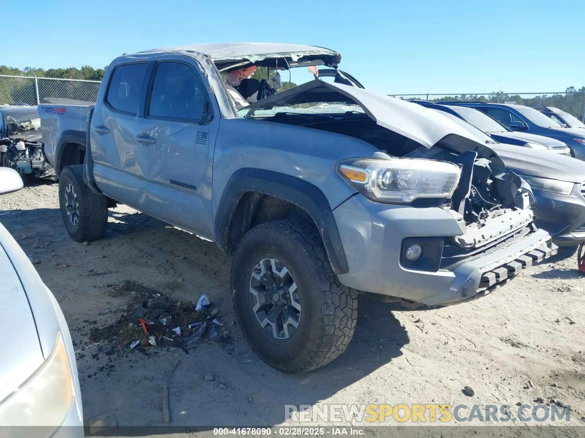 1 Photograph of a damaged car 3TMCZ5AN5KM199346 TOYOTA TACOMA 2019