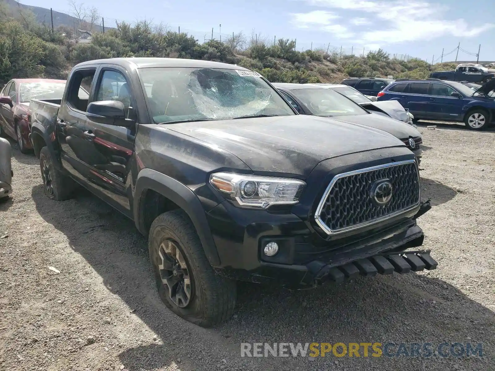 1 Photograph of a damaged car 3TMCZ5AN5KM203556 TOYOTA TACOMA 2019