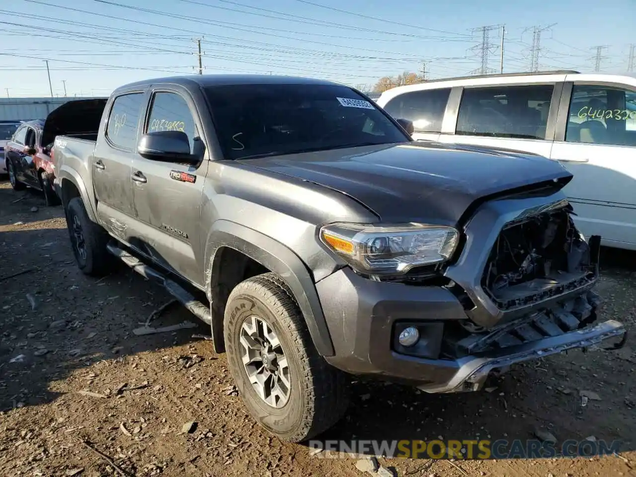 1 Photograph of a damaged car 3TMCZ5AN5KM215870 TOYOTA TACOMA 2019