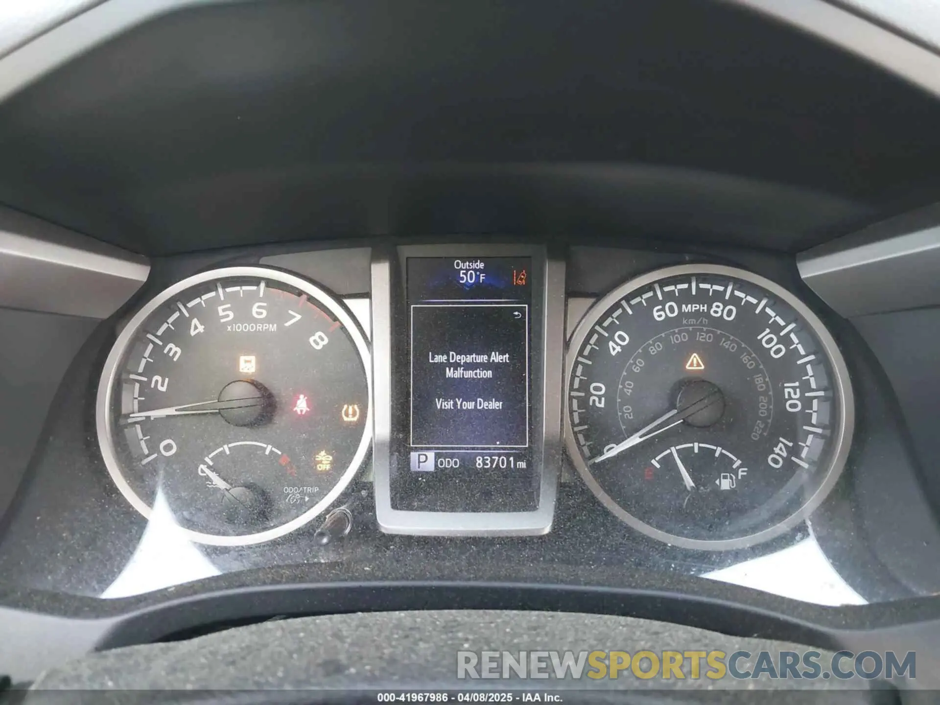 7 Photograph of a damaged car 3TMCZ5AN5KM221720 TOYOTA TACOMA 2019