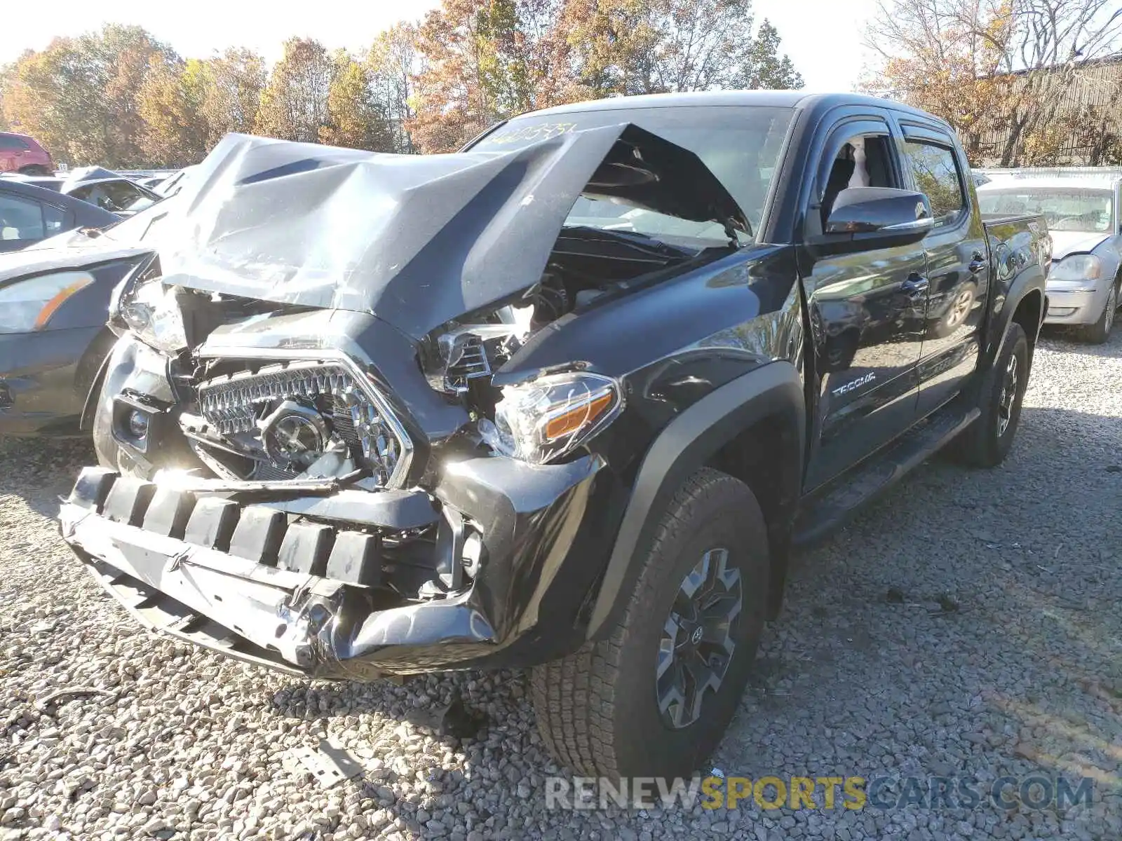 2 Photograph of a damaged car 3TMCZ5AN5KM267516 TOYOTA TACOMA 2019