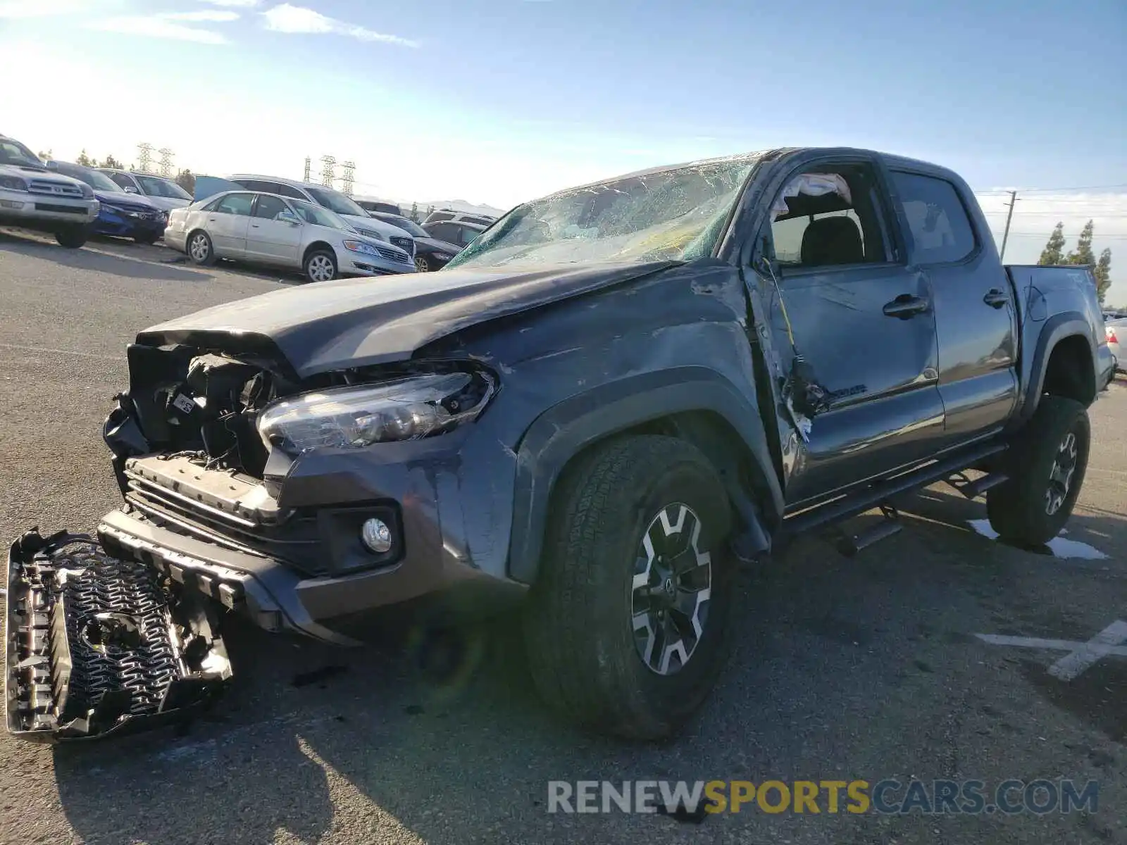 2 Photograph of a damaged car 3TMCZ5AN6KM198321 TOYOTA TACOMA 2019