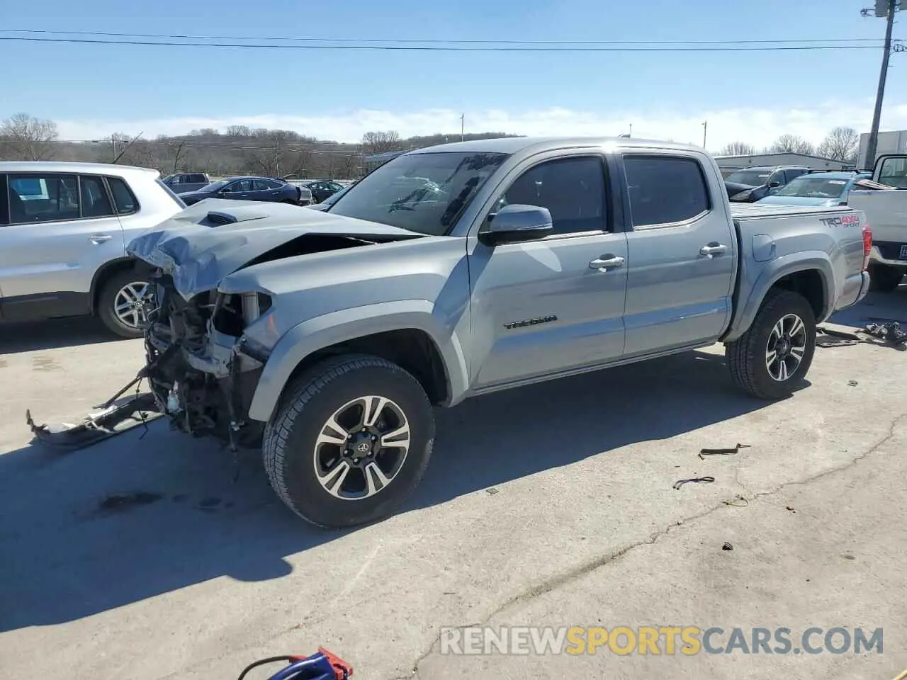 1 Photograph of a damaged car 3TMCZ5AN6KM217644 TOYOTA TACOMA 2019