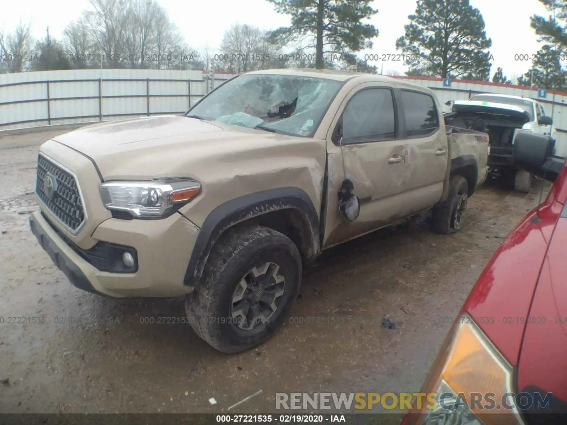 2 Photograph of a damaged car 3TMCZ5AN6KM219586 TOYOTA TACOMA 2019