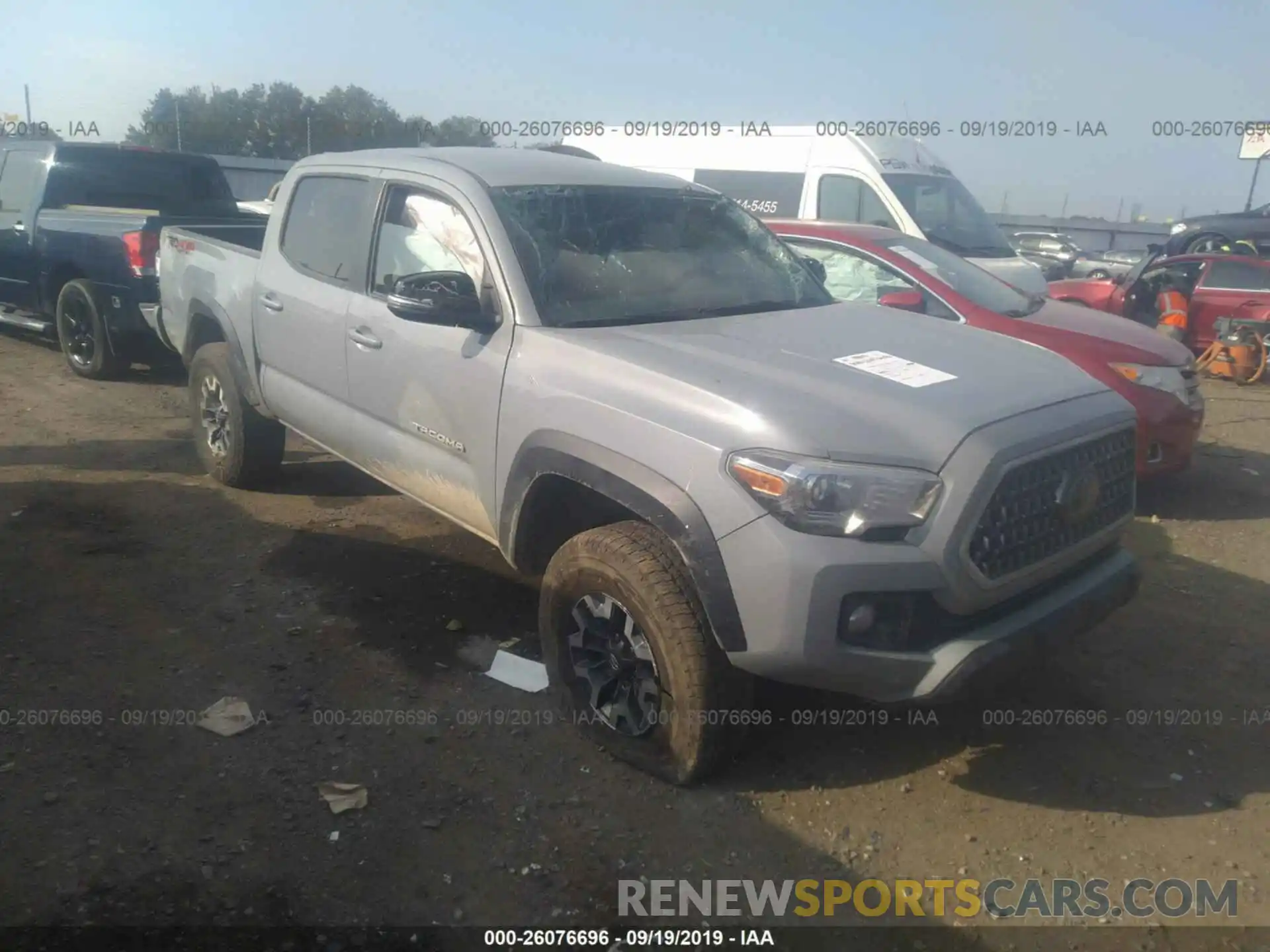 1 Photograph of a damaged car 3TMCZ5AN6KM224478 TOYOTA TACOMA 2019