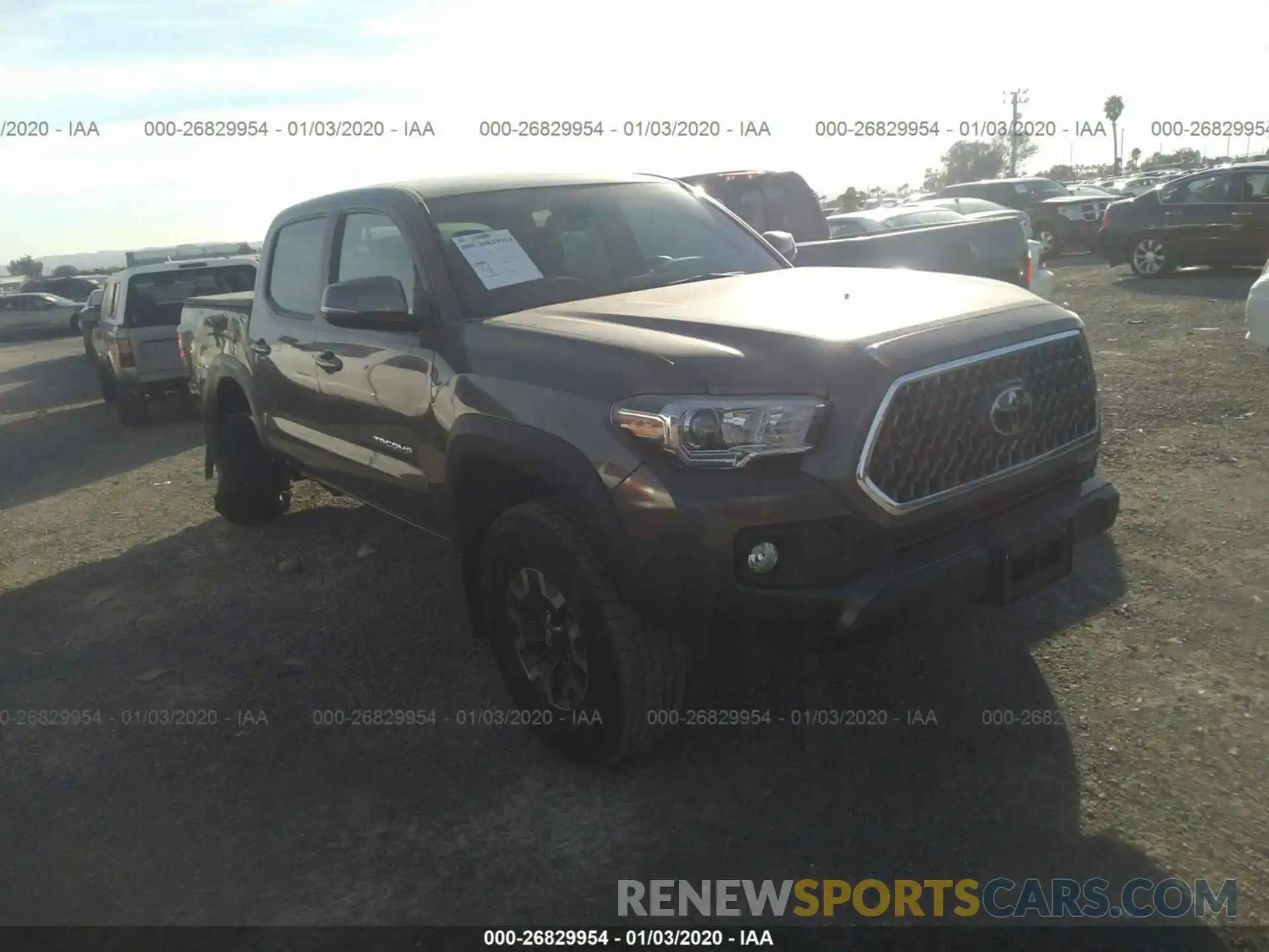 1 Photograph of a damaged car 3TMCZ5AN6KM226019 TOYOTA TACOMA 2019