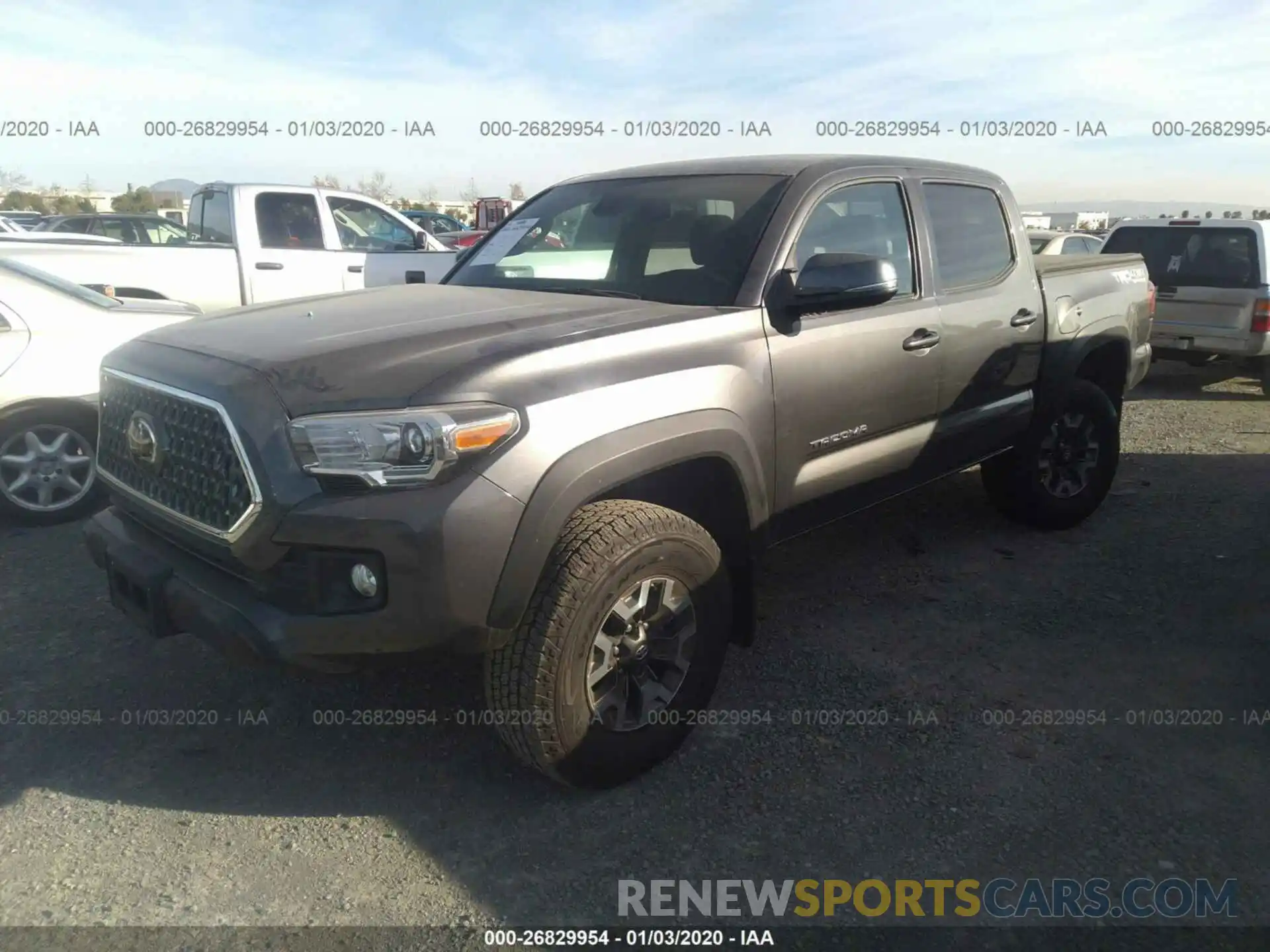 2 Photograph of a damaged car 3TMCZ5AN6KM226019 TOYOTA TACOMA 2019