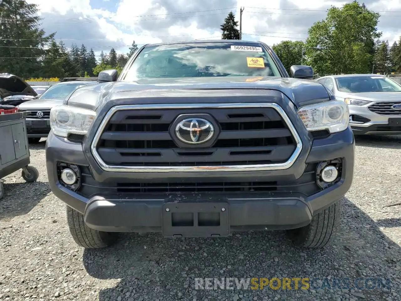 5 Photograph of a damaged car 3TMCZ5AN6KM228336 TOYOTA TACOMA 2019