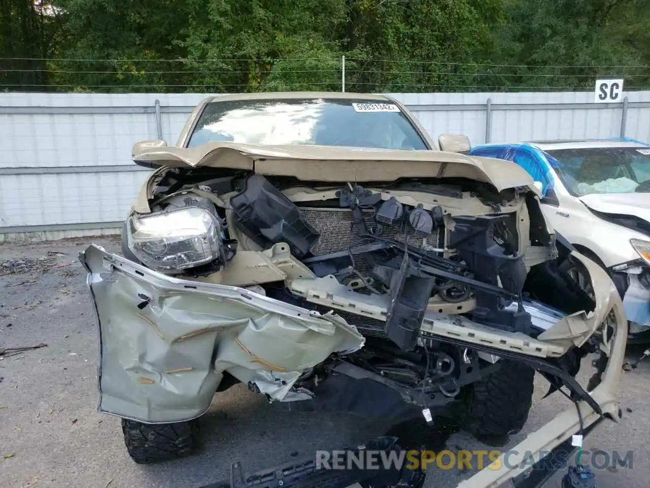 7 Photograph of a damaged car 3TMCZ5AN6KM230698 TOYOTA TACOMA 2019