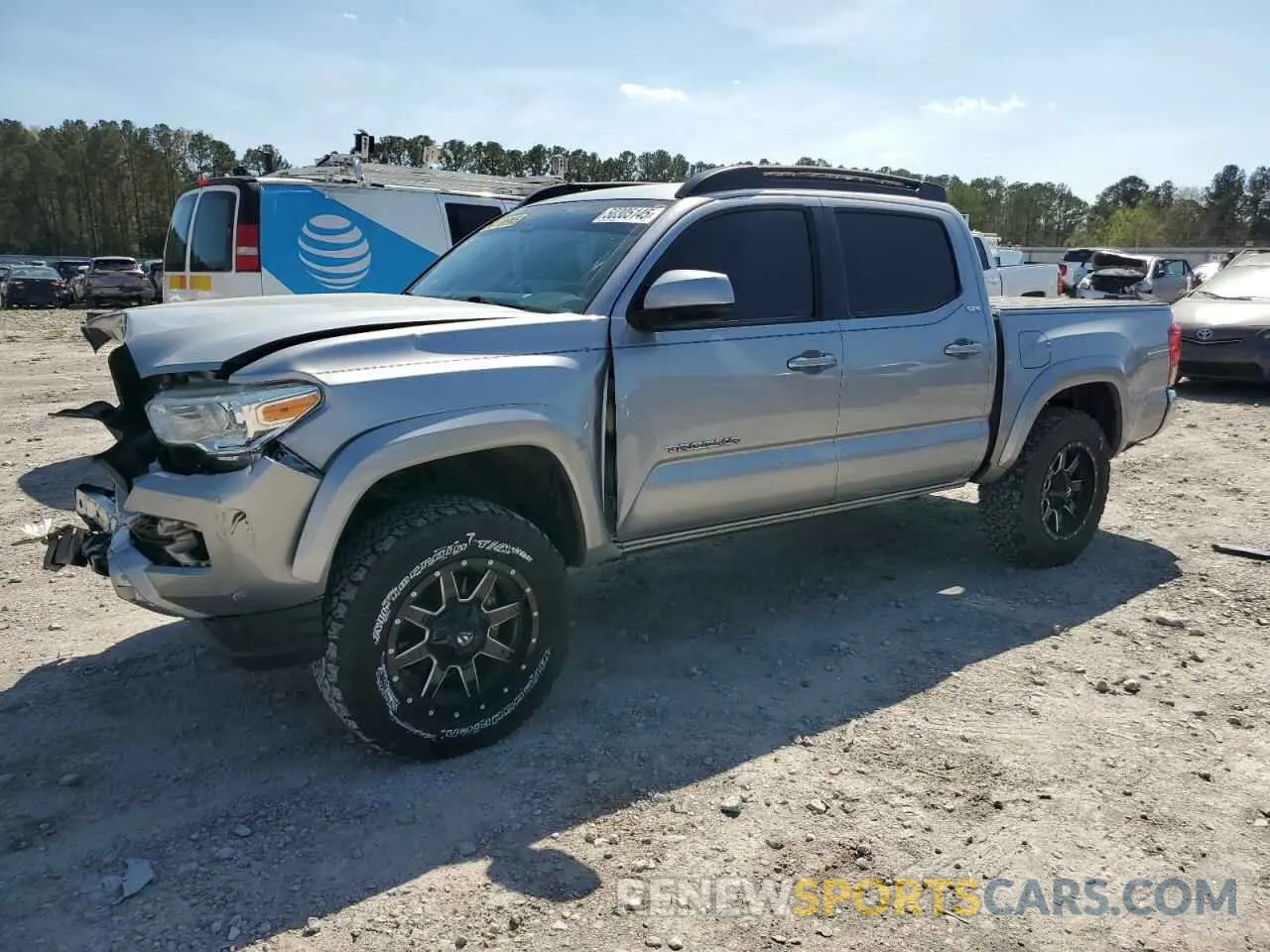 1 Photograph of a damaged car 3TMCZ5AN6KM249977 TOYOTA TACOMA 2019