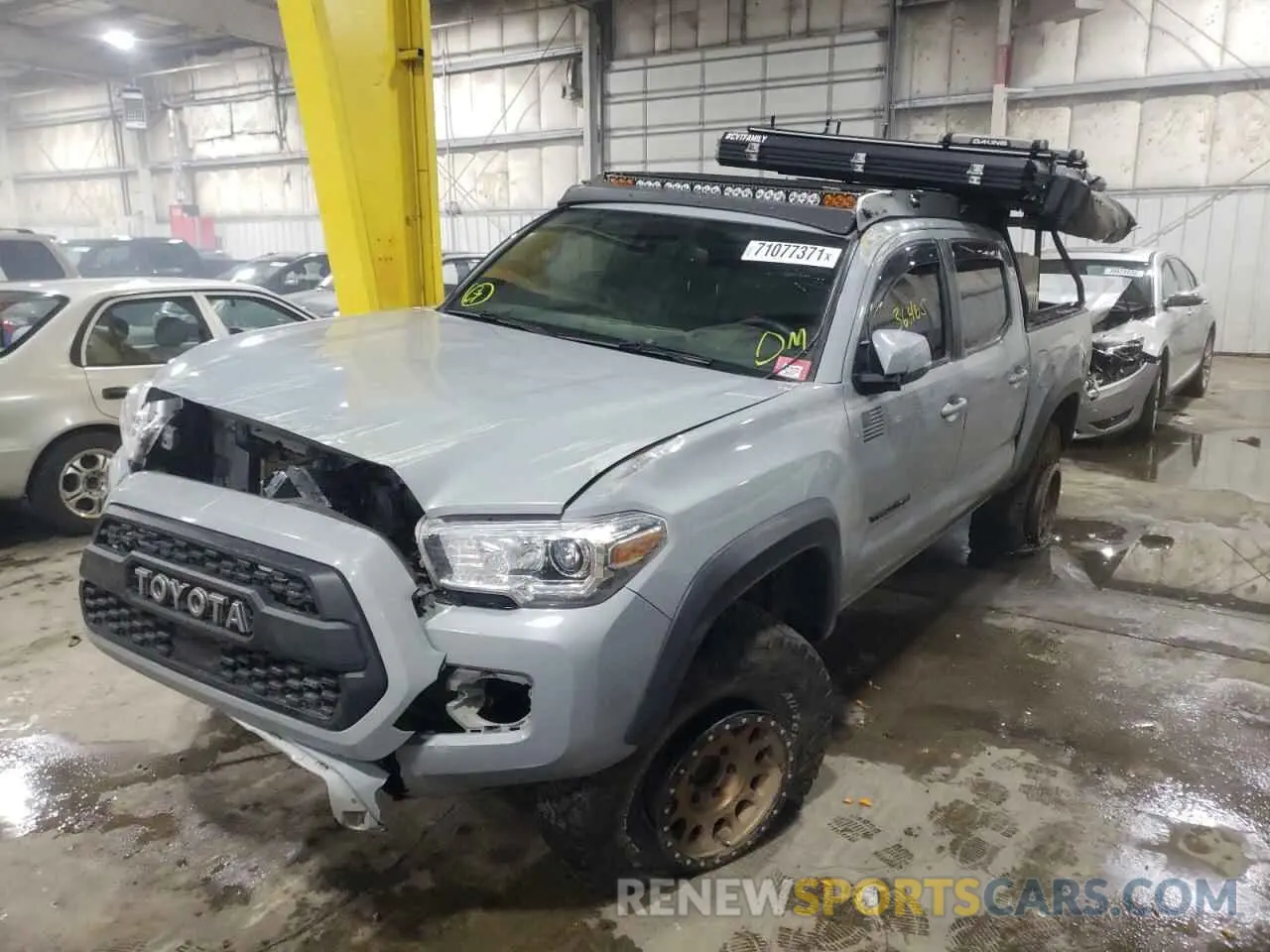 2 Photograph of a damaged car 3TMCZ5AN6KM259828 TOYOTA TACOMA 2019