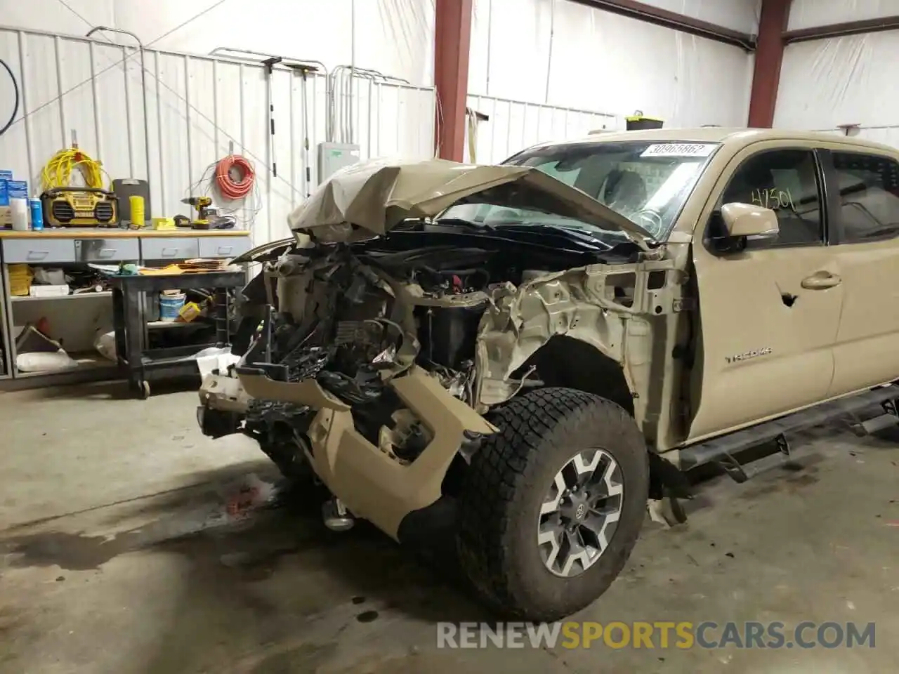 9 Photograph of a damaged car 3TMCZ5AN6KM260395 TOYOTA TACOMA 2019