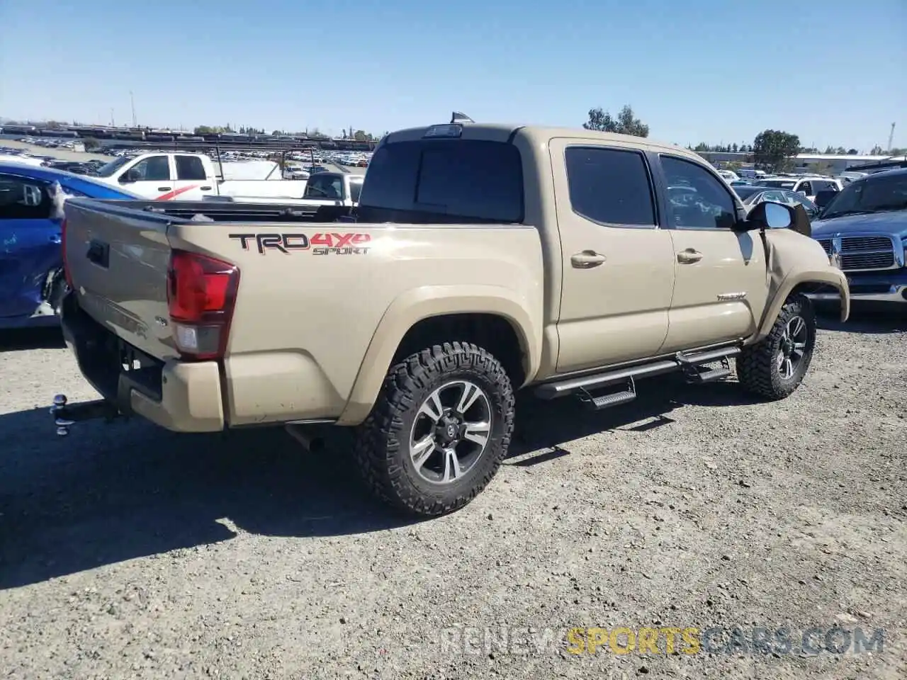 3 Photograph of a damaged car 3TMCZ5AN6KM269517 TOYOTA TACOMA 2019