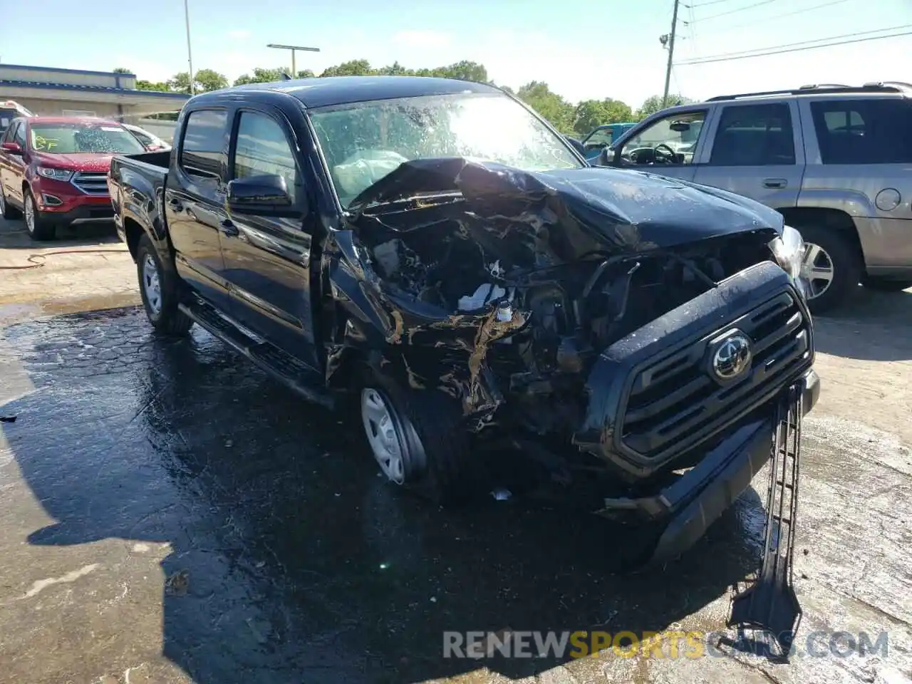 1 Photograph of a damaged car 3TMCZ5AN6KM273731 TOYOTA TACOMA 2019