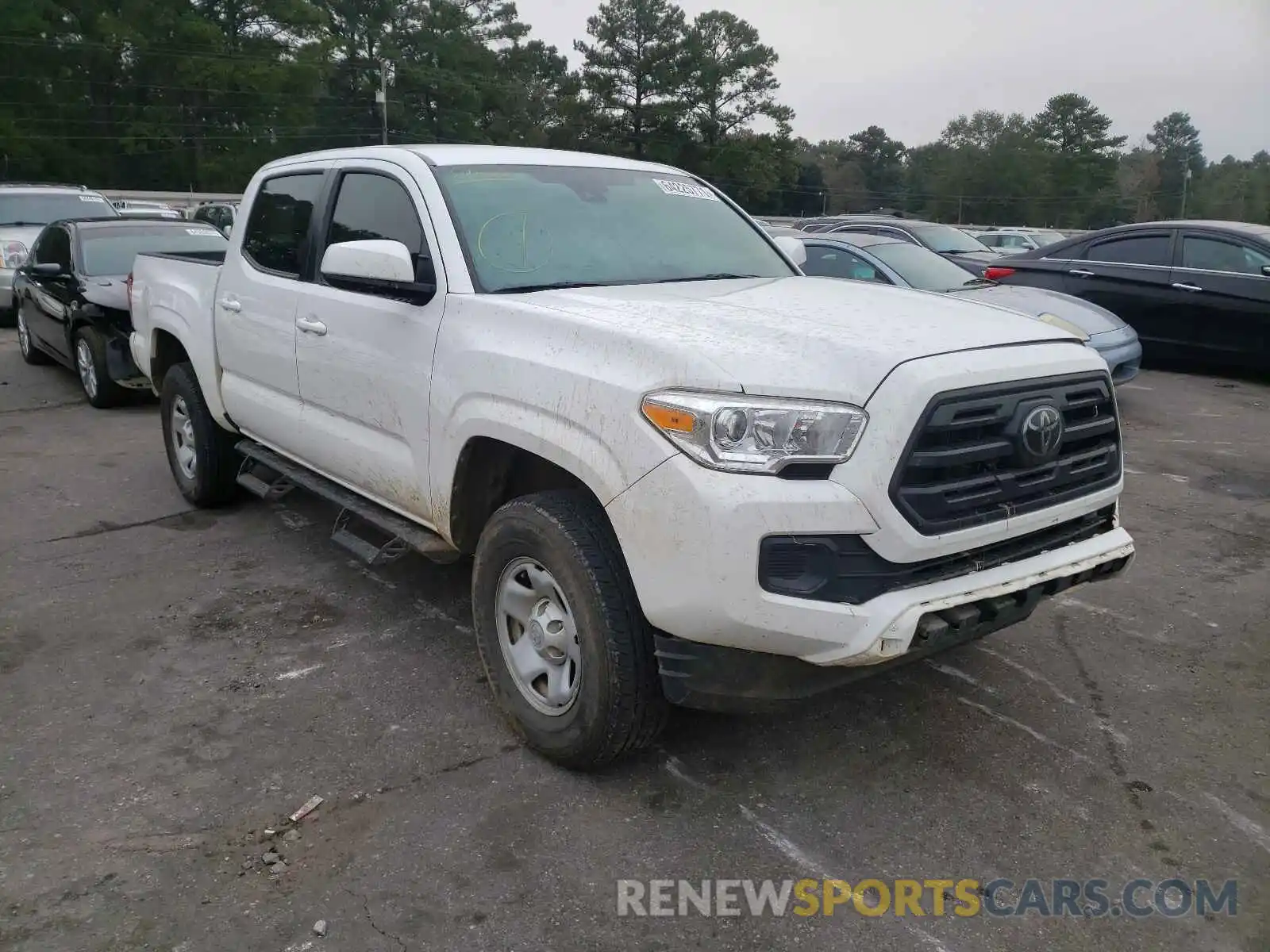 1 Photograph of a damaged car 3TMCZ5AN6KM284972 TOYOTA TACOMA 2019