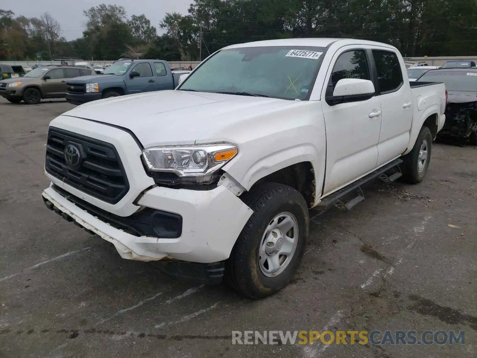 2 Photograph of a damaged car 3TMCZ5AN6KM284972 TOYOTA TACOMA 2019